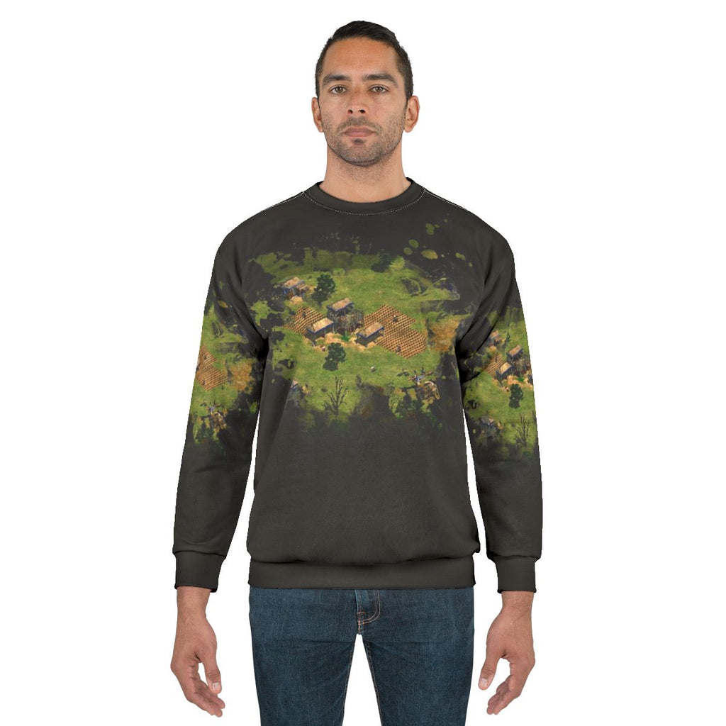 Age of Empires gaming sweatshirt with vintage video game design