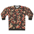 Ahamkara sweatshirt with wolves and tibetan canine design