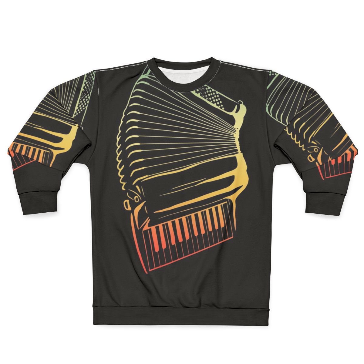 Air accordion musician playing sweatshirt