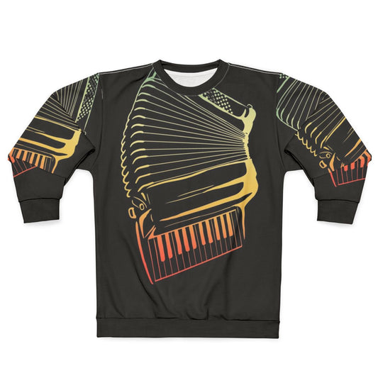 Air accordion musician playing sweatshirt