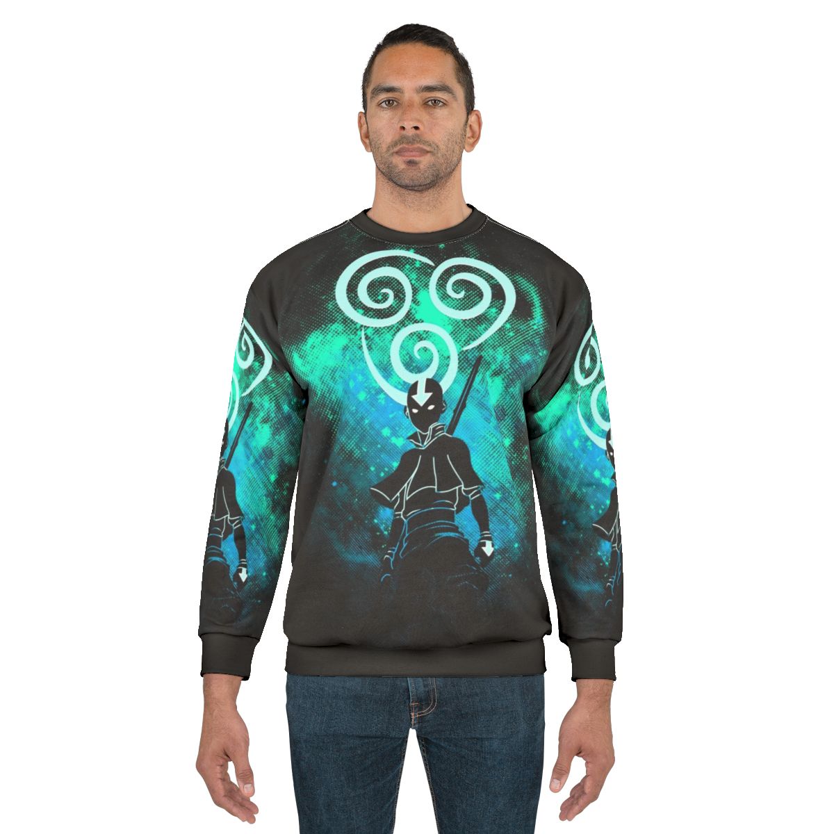 Air Art Avatar Sweatshirt featuring characters from the popular anime series