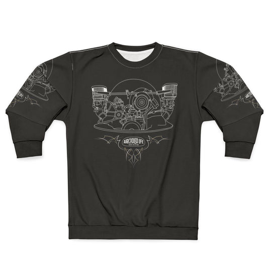 Classic Air-Cooled Engines Sweatshirt for Volkswagen Enthusiasts