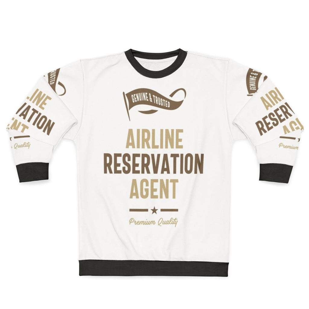 Airline Reservation Agent Graphic Sweatshirt