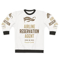 Airline Reservation Agent Graphic Sweatshirt