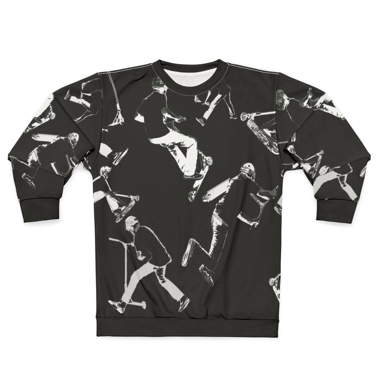 Airtime stunt scooter sweatshirt featuring extreme sports graphics