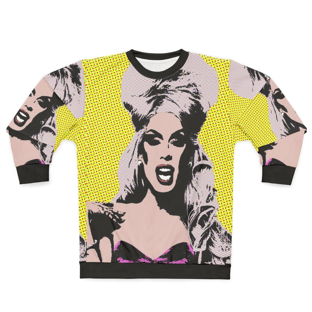 Alaska pop art sweatshirt with drag queen design