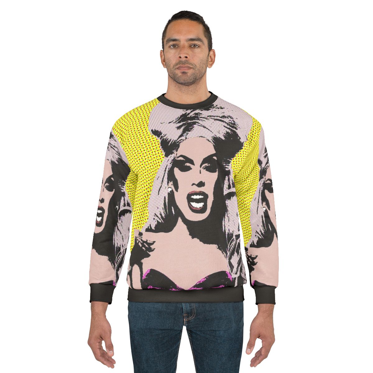 Alaska pop art sweatshirt with drag queen design