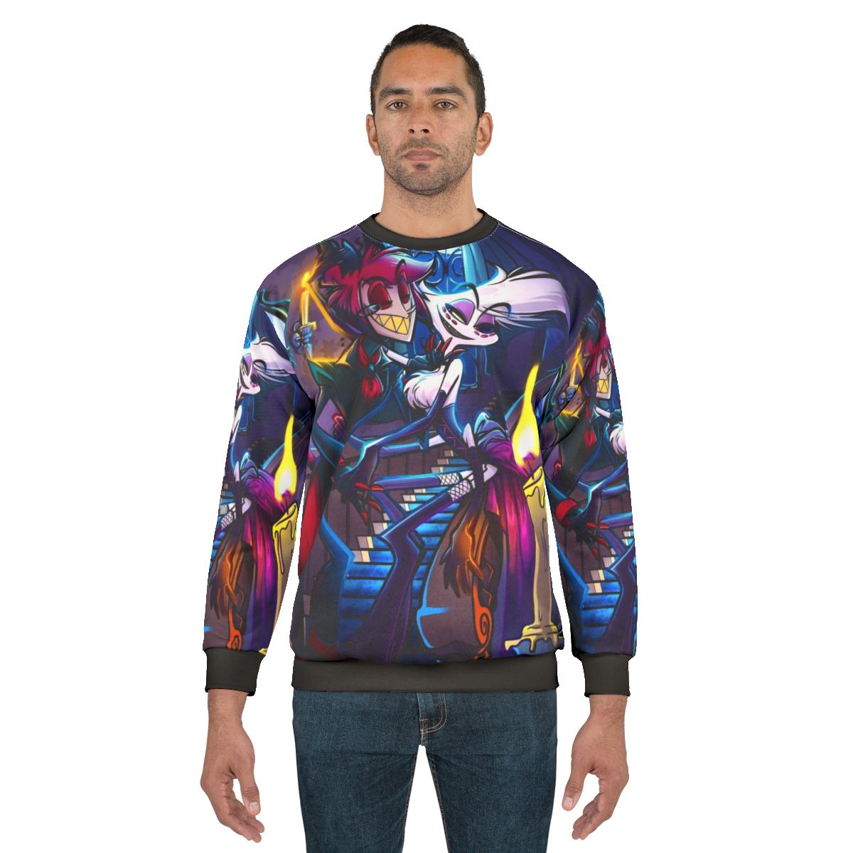 Hazbin Hotel Alastor Sweatshirt with Exclusive Fan Art Design