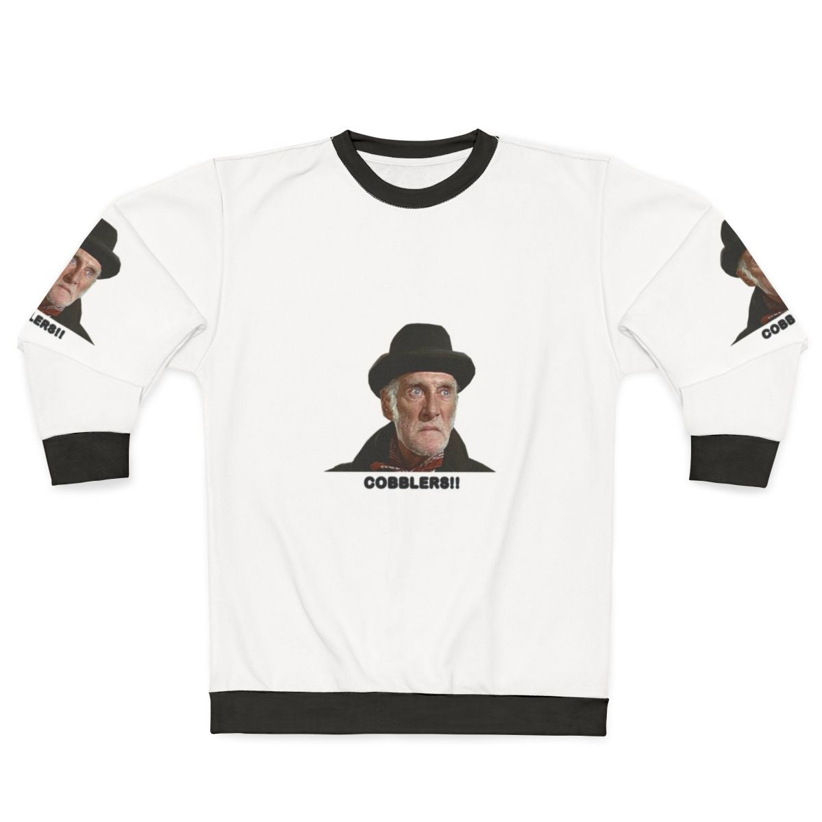 Classic "Steptoe and Son" sweatshirt featuring Albert Steptoe, the iconic funny old man character