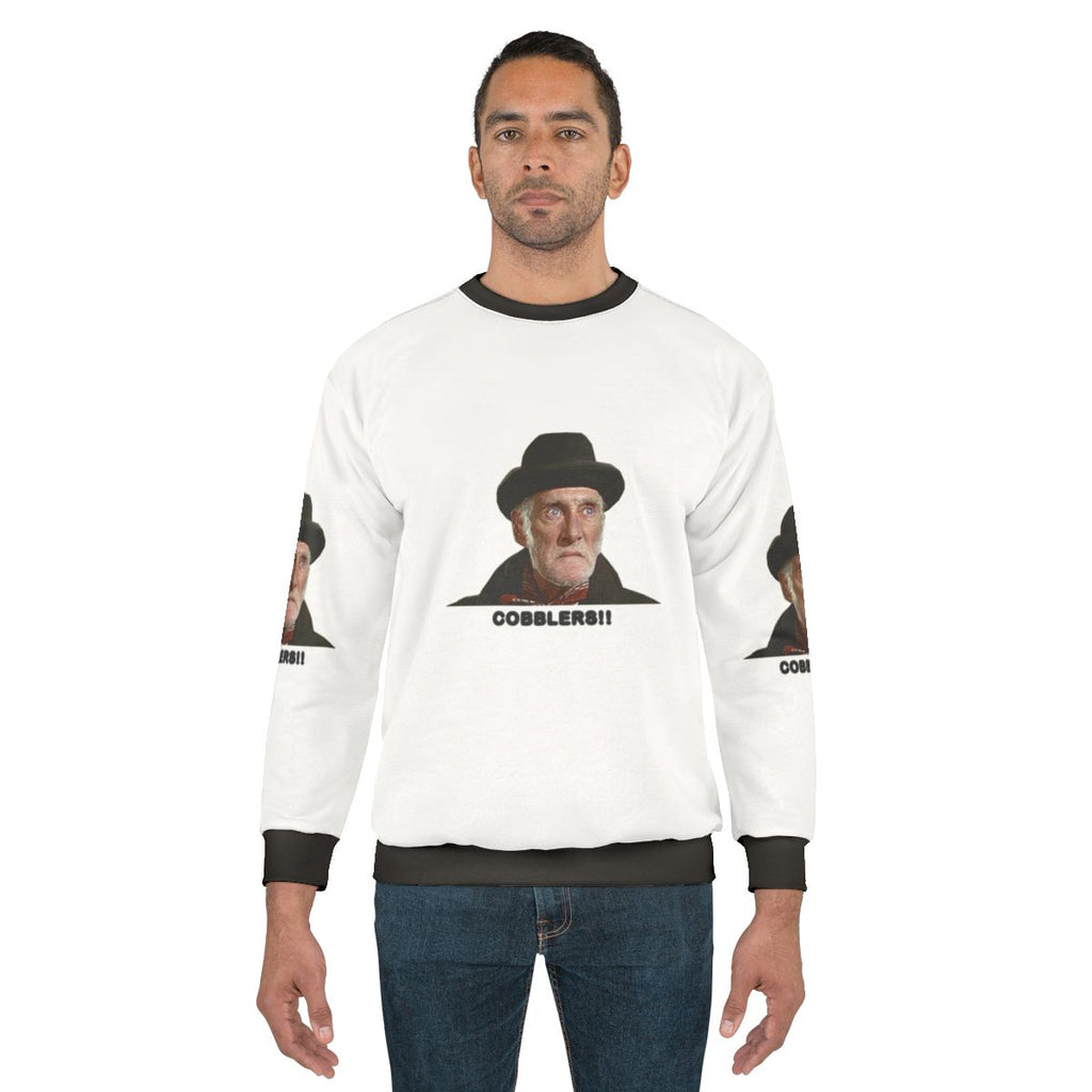 Classic "Steptoe and Son" sweatshirt featuring Albert Steptoe, the iconic funny old man character