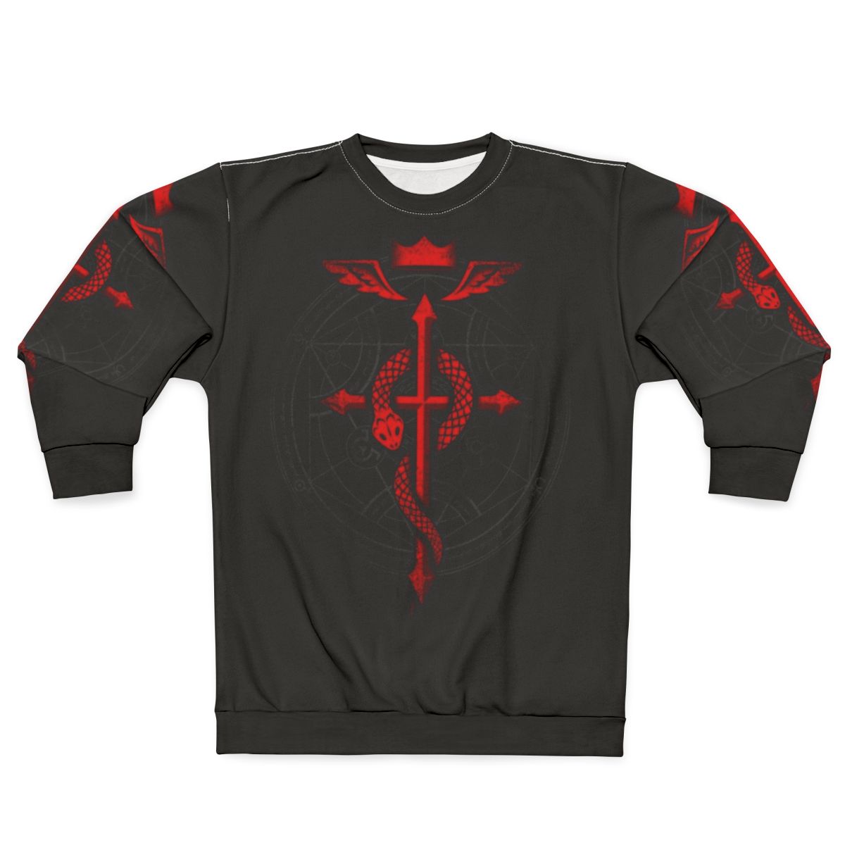 Alchemist Flamel Sweatshirt featuring the alchemy symbol from Fullmetal Alchemist anime
