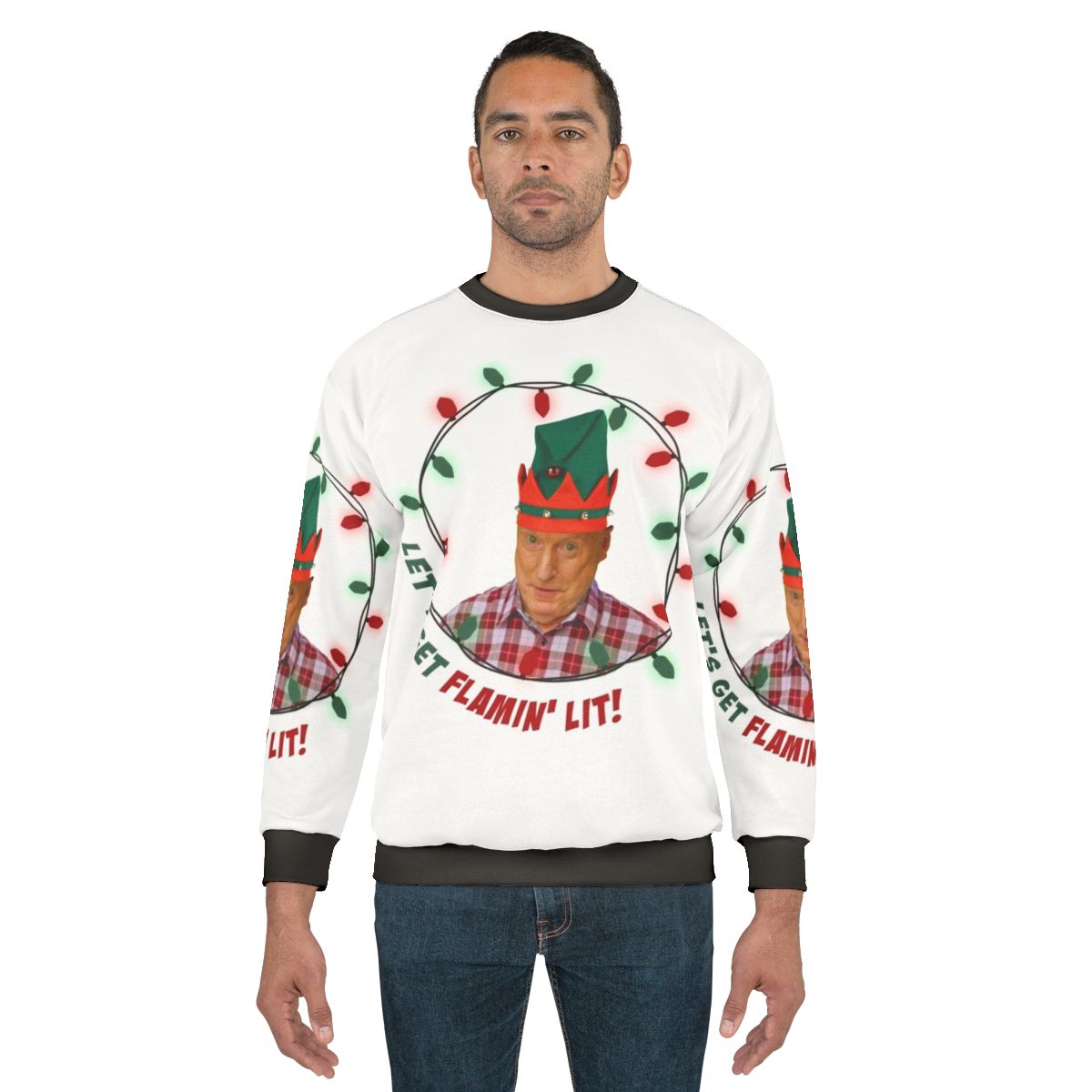 Alf Elf Sweatshirt - Ugly Christmas Sweater for Aussie Fans