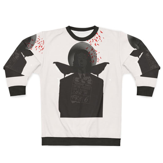 Alfred Hitchcock 80s 90s Sweatshirt featuring classic horror movie quotes