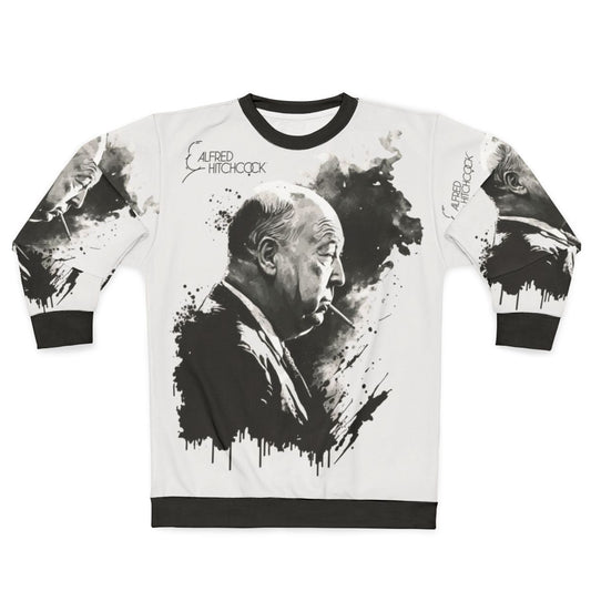 Alfred Hitchcock Black and White Drawing Sweatshirt