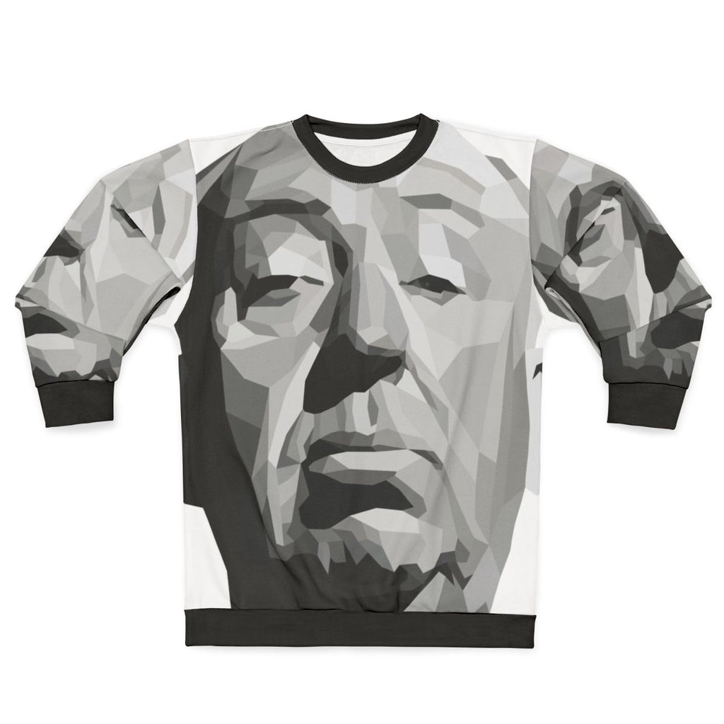 Alfred Hitchcock Geometric Graphic Sweatshirt