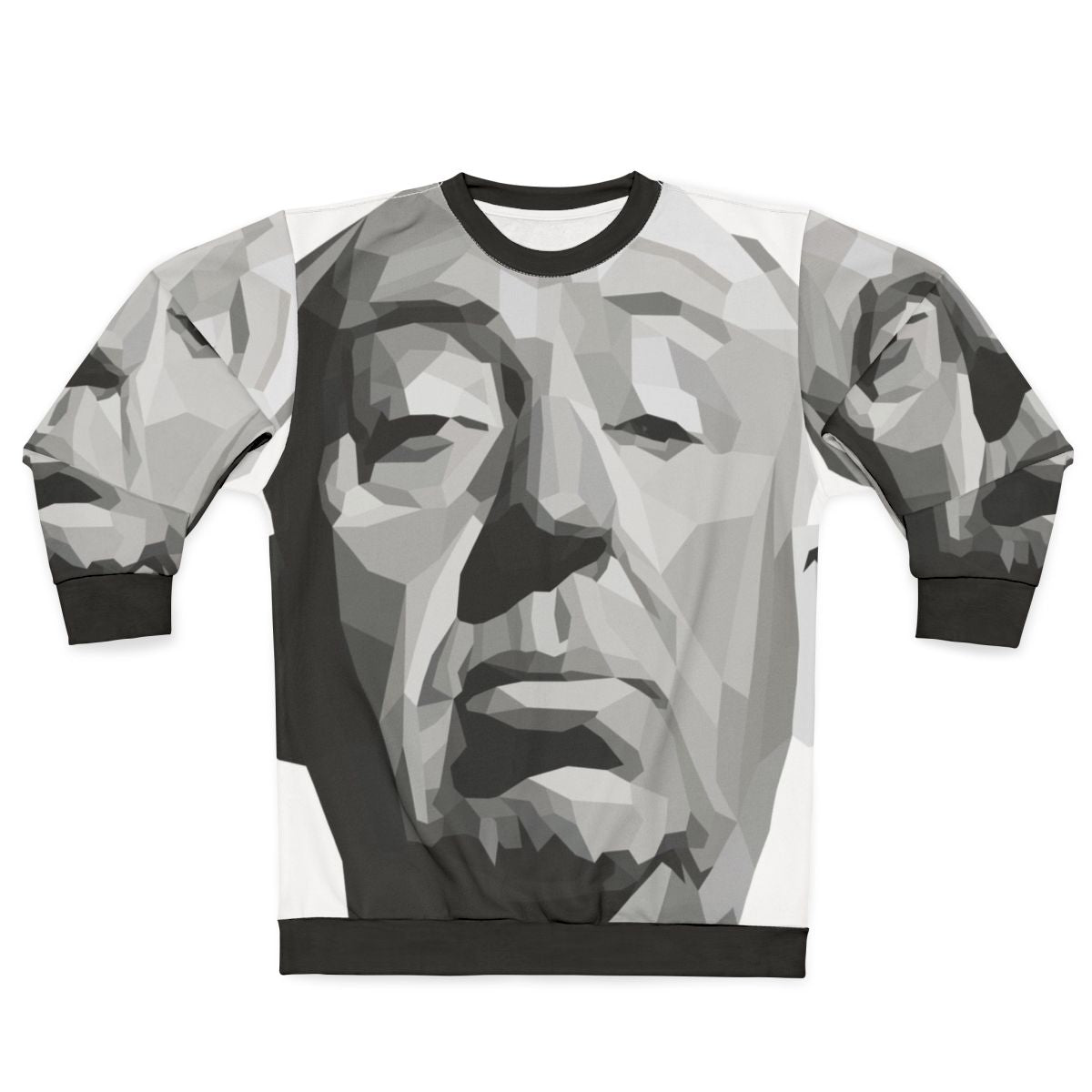Alfred Hitchcock Geometric Graphic Sweatshirt