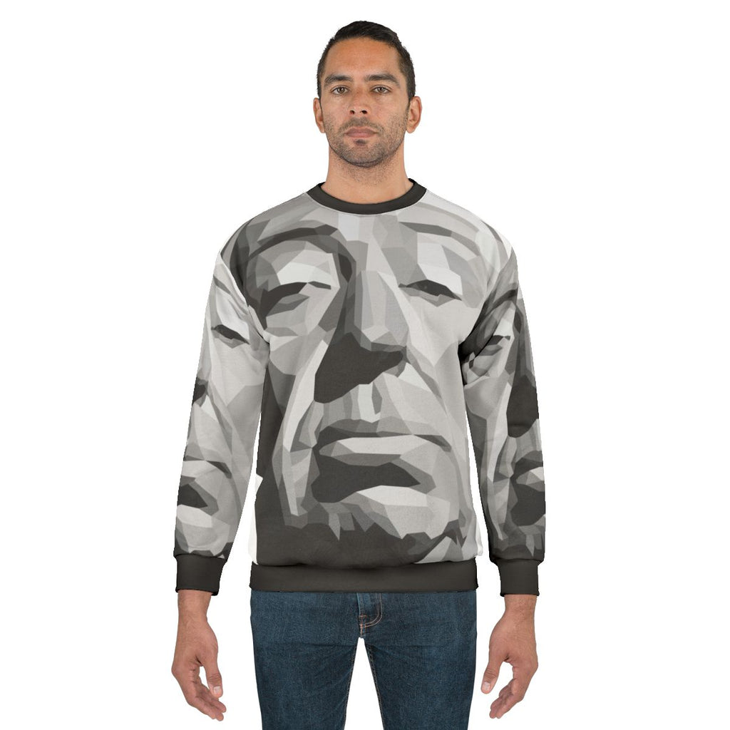 Alfred Hitchcock Geometric Graphic Sweatshirt