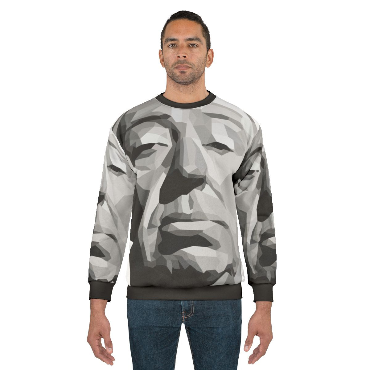 Alfred Hitchcock Geometric Graphic Sweatshirt