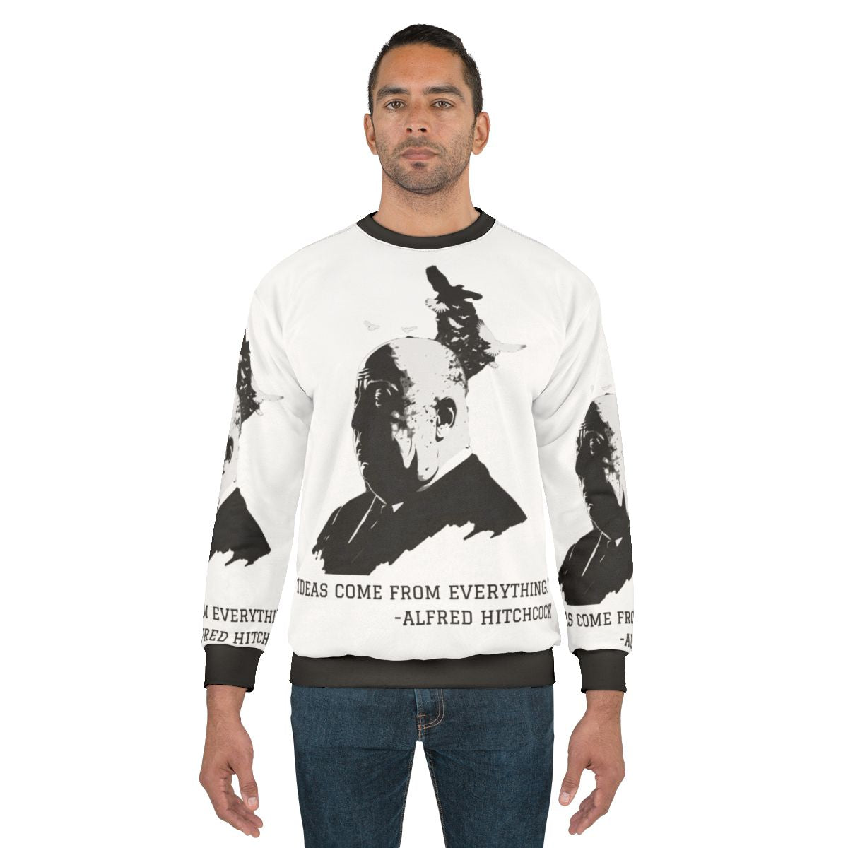 Alfred Hitchcock Illustration Sweatshirt
