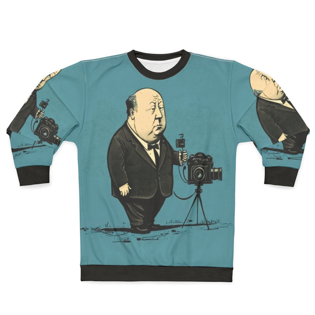 Classic Alfred Hitchcock Illustration Sweatshirt