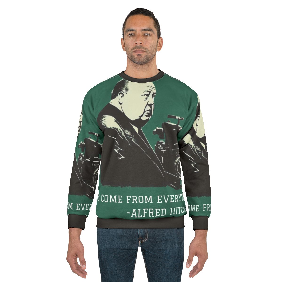 Alfred Hitchcock Illustration Sweatshirt