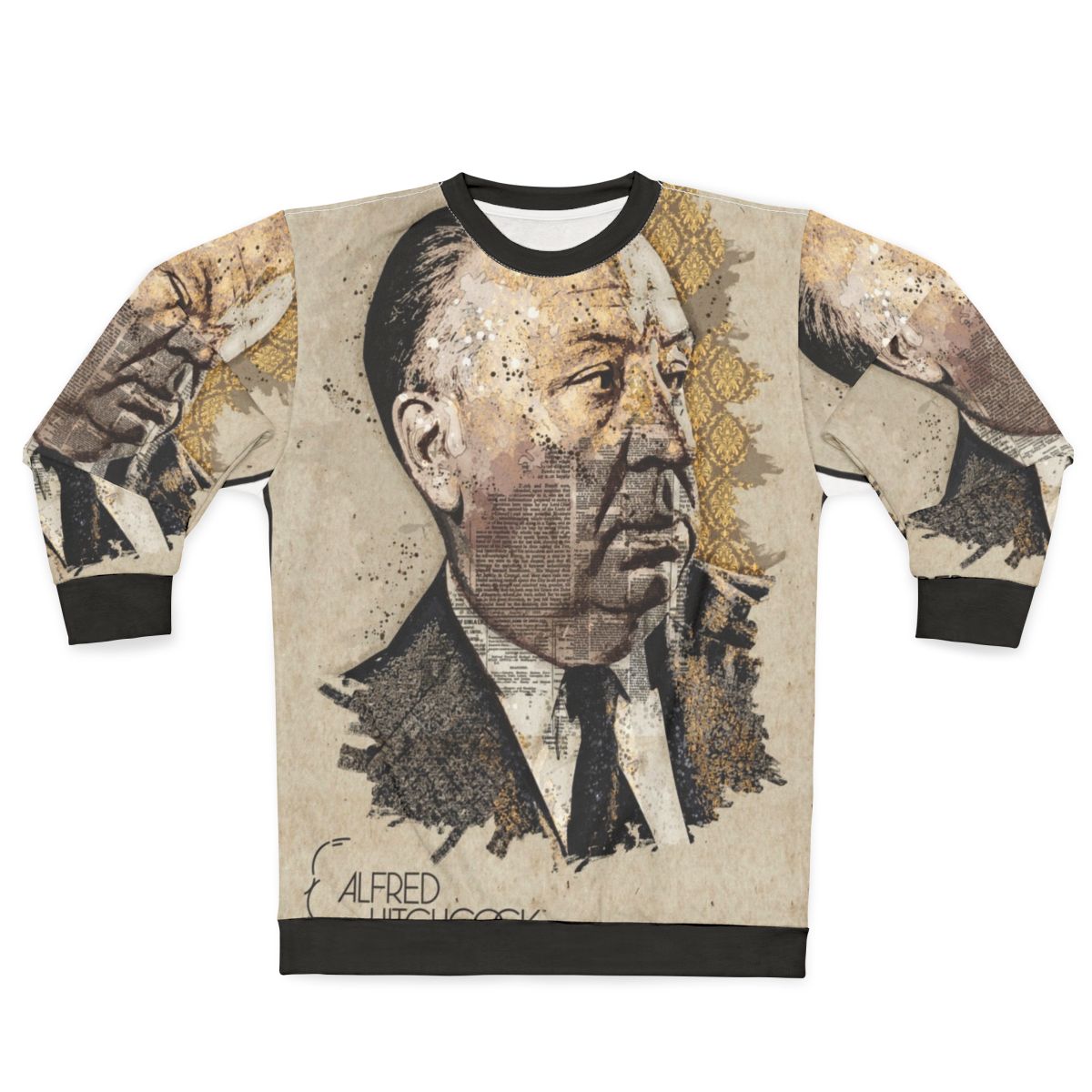 Alfred Hitchcock Movie Director Portrait Wall Art Sweatshirt