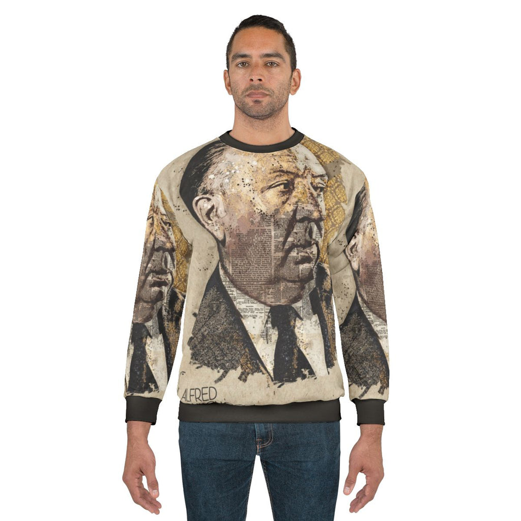 Alfred Hitchcock Movie Director Portrait Wall Art Sweatshirt