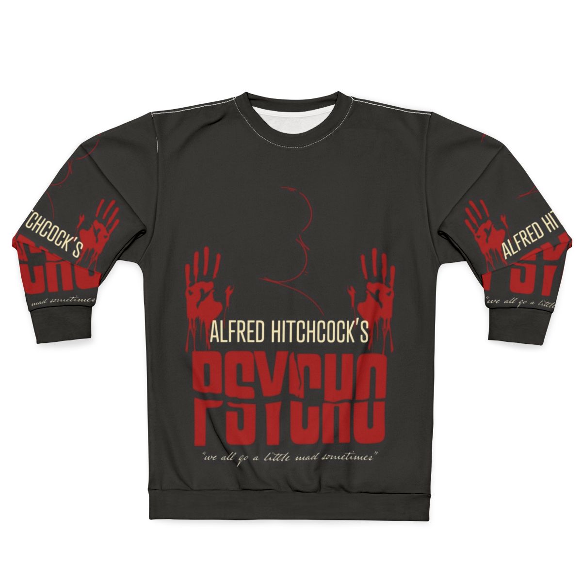 Alfred Hitchcock Psycho Movie Themed Sweatshirt