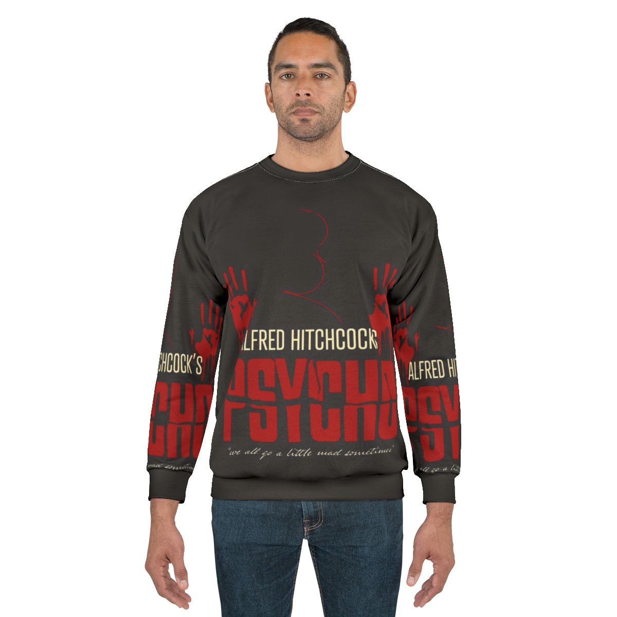 Alfred Hitchcock Psycho Movie Themed Sweatshirt
