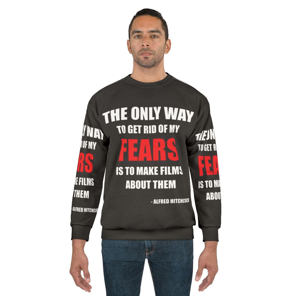 Alfred Hitchcock Quote Sweatshirt featuring iconic film director's quote