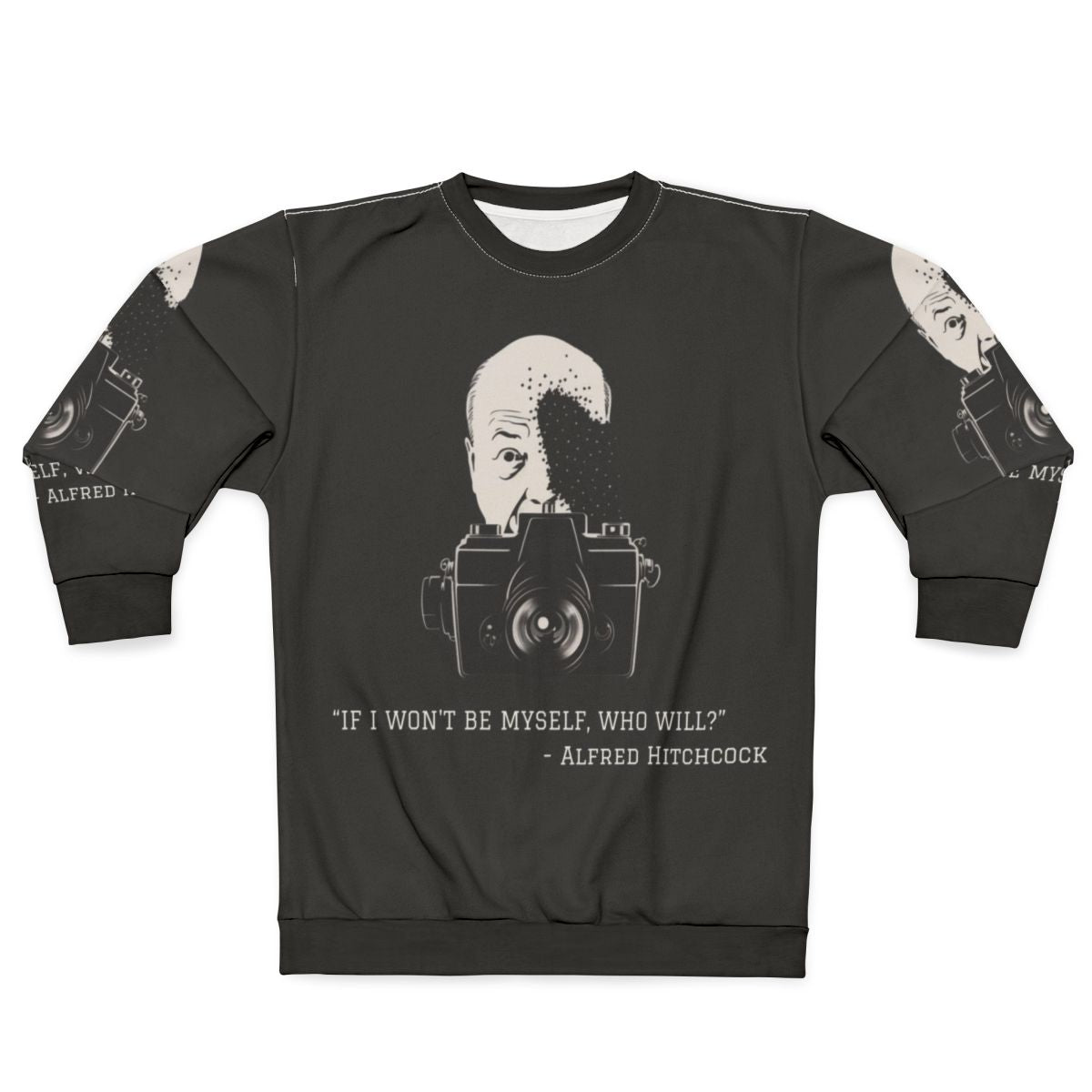 Alfred Hitchcock Quote Sweatshirt featuring iconic movie quotes
