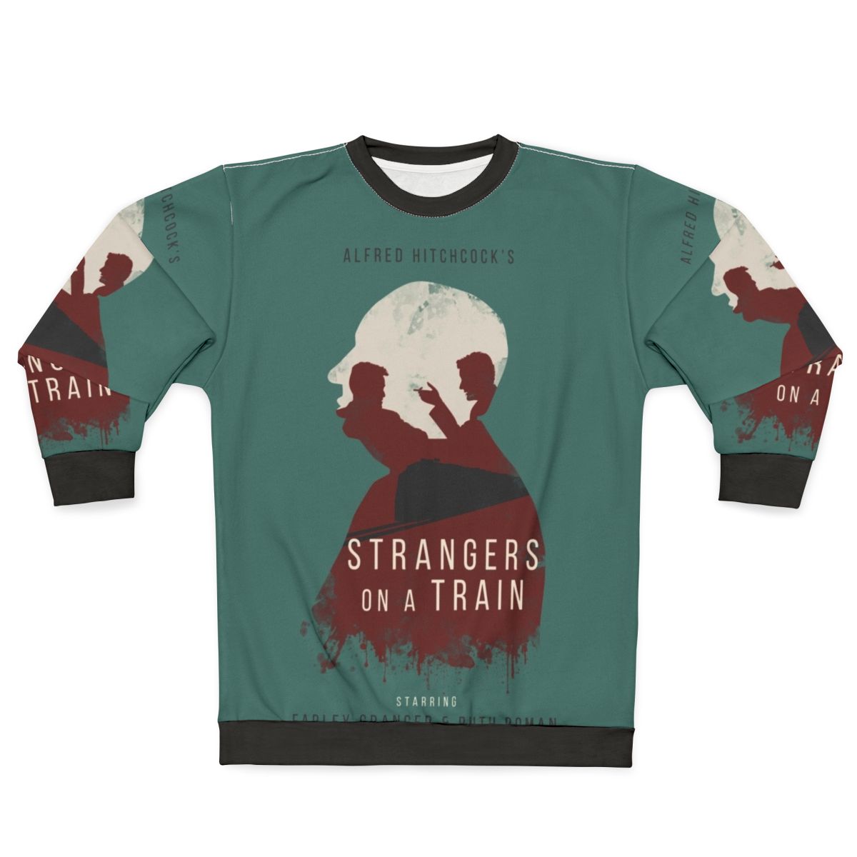 Vintage Alfred Hitchcock Strangers On A Train movie sweatshirt