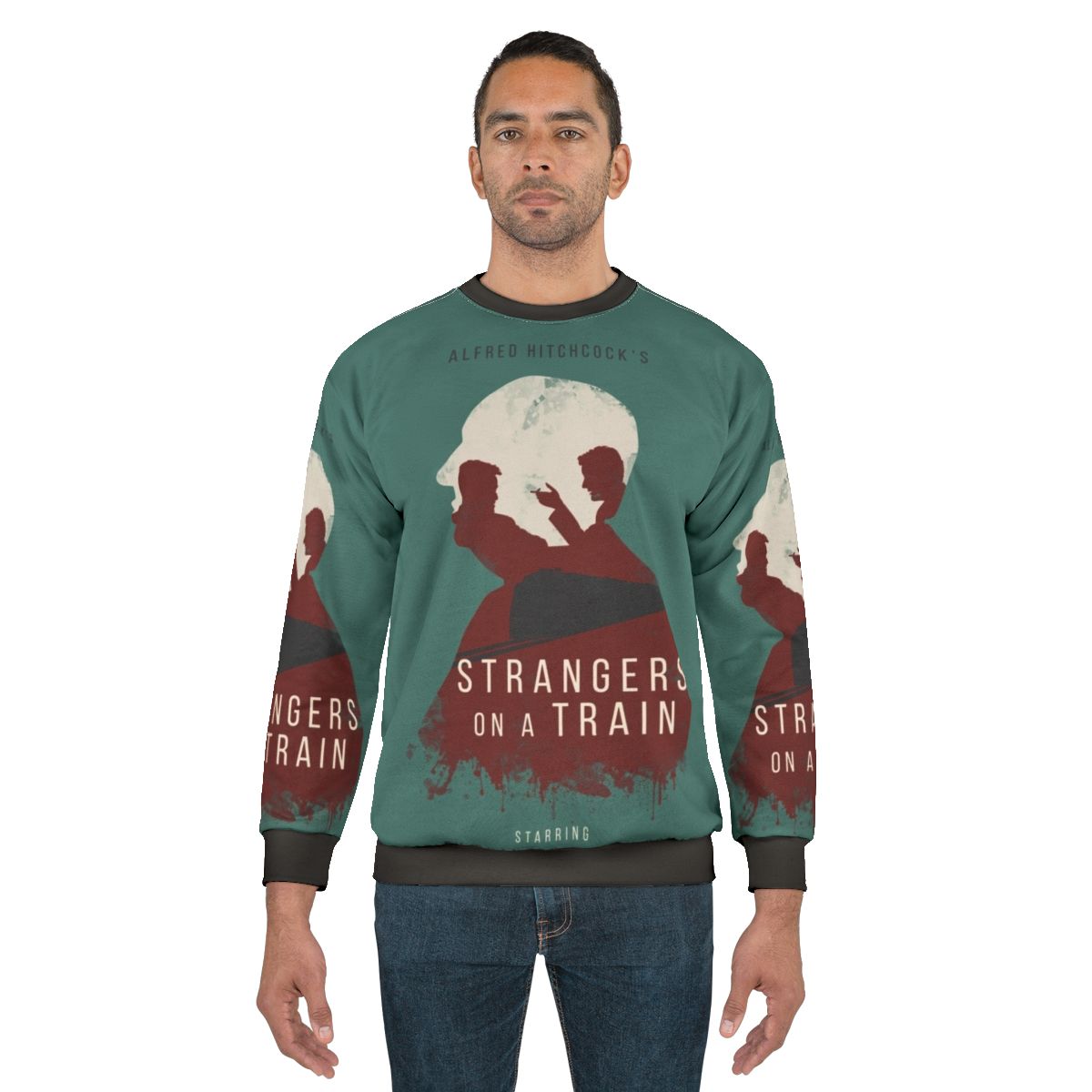 Vintage Alfred Hitchcock Strangers On A Train movie sweatshirt