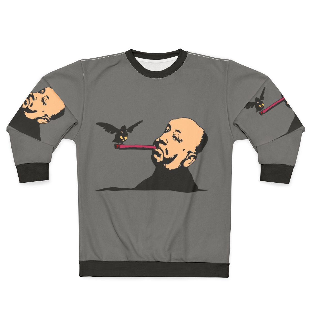 Alfred Hitchcock Sweatshirt with Film Motifs