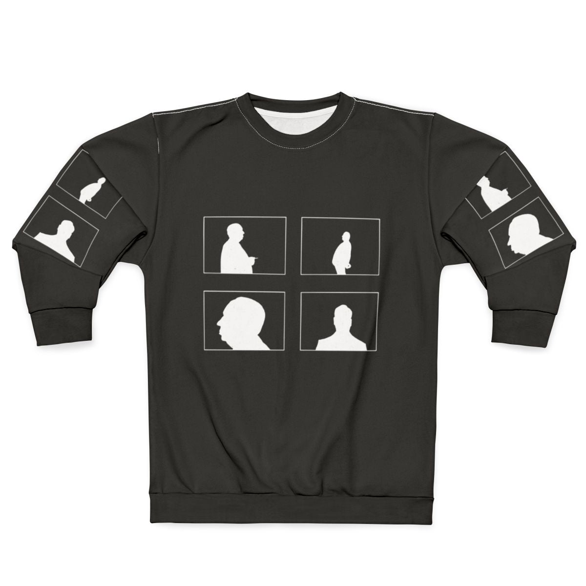 Alfred Hitchcock Shadows Sweatshirt - Iconic Fan Art