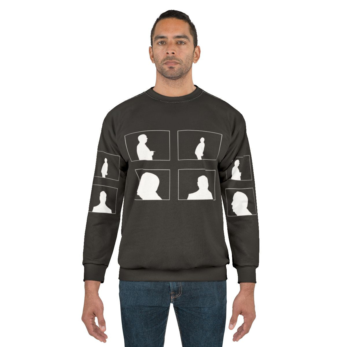Alfred Hitchcock Shadows Sweatshirt - Iconic Fan Art