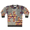 Colorful abstract sweatshirt featuring artwork by Alfred Jensen