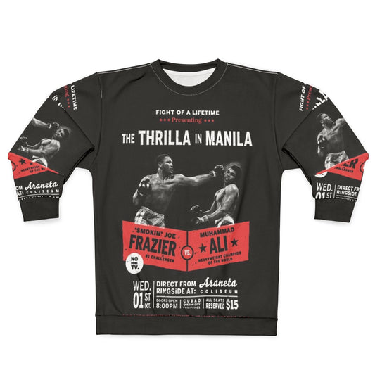 "Thrilla in Manila" Muhammad Ali vs Joe Frazier Boxing Heavyweight Sweatshirt