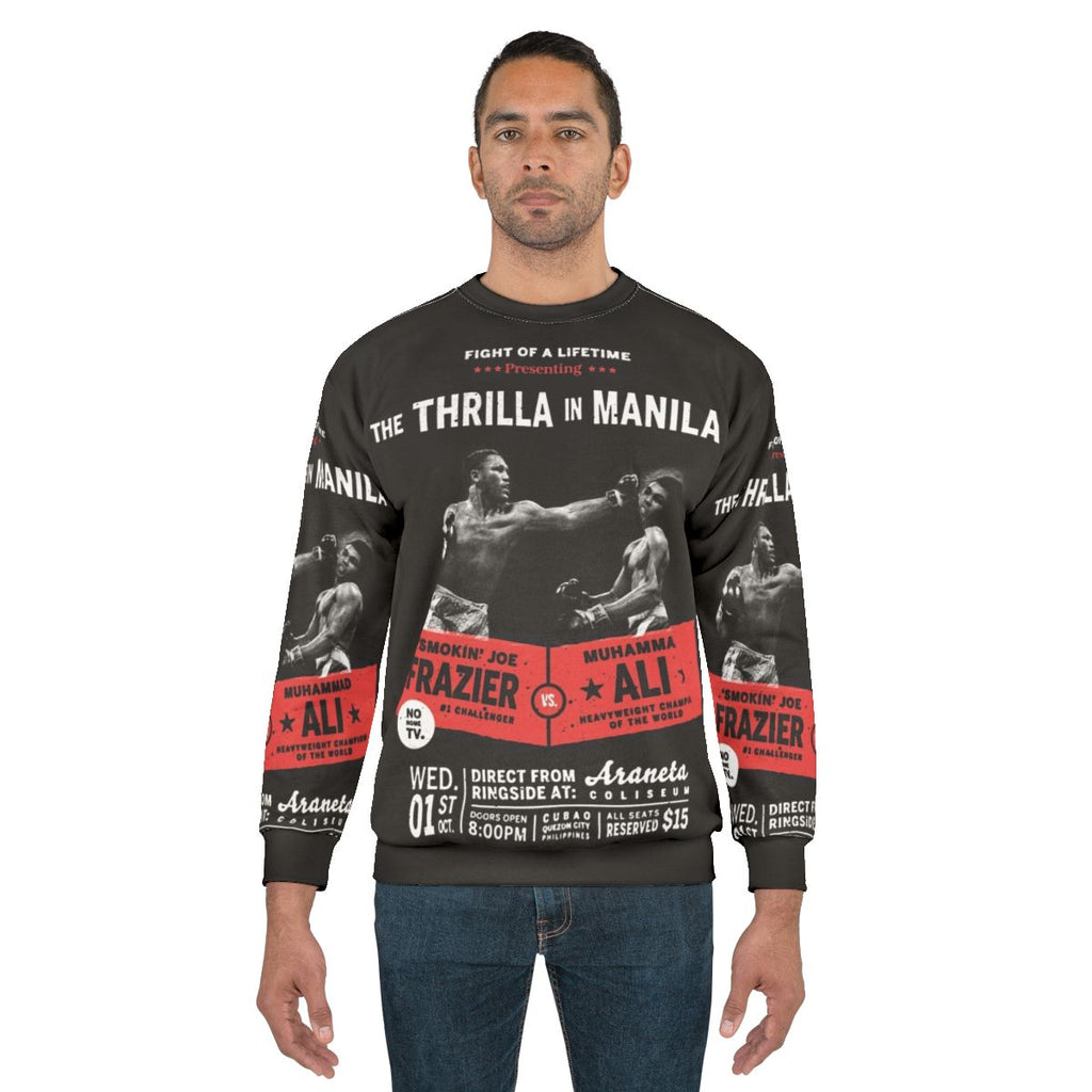"Thrilla in Manila" Muhammad Ali vs Joe Frazier Boxing Heavyweight Sweatshirt