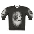Dark and Mysterious "Alice in Limbo" Sweatshirt with Cheshire Cat Design