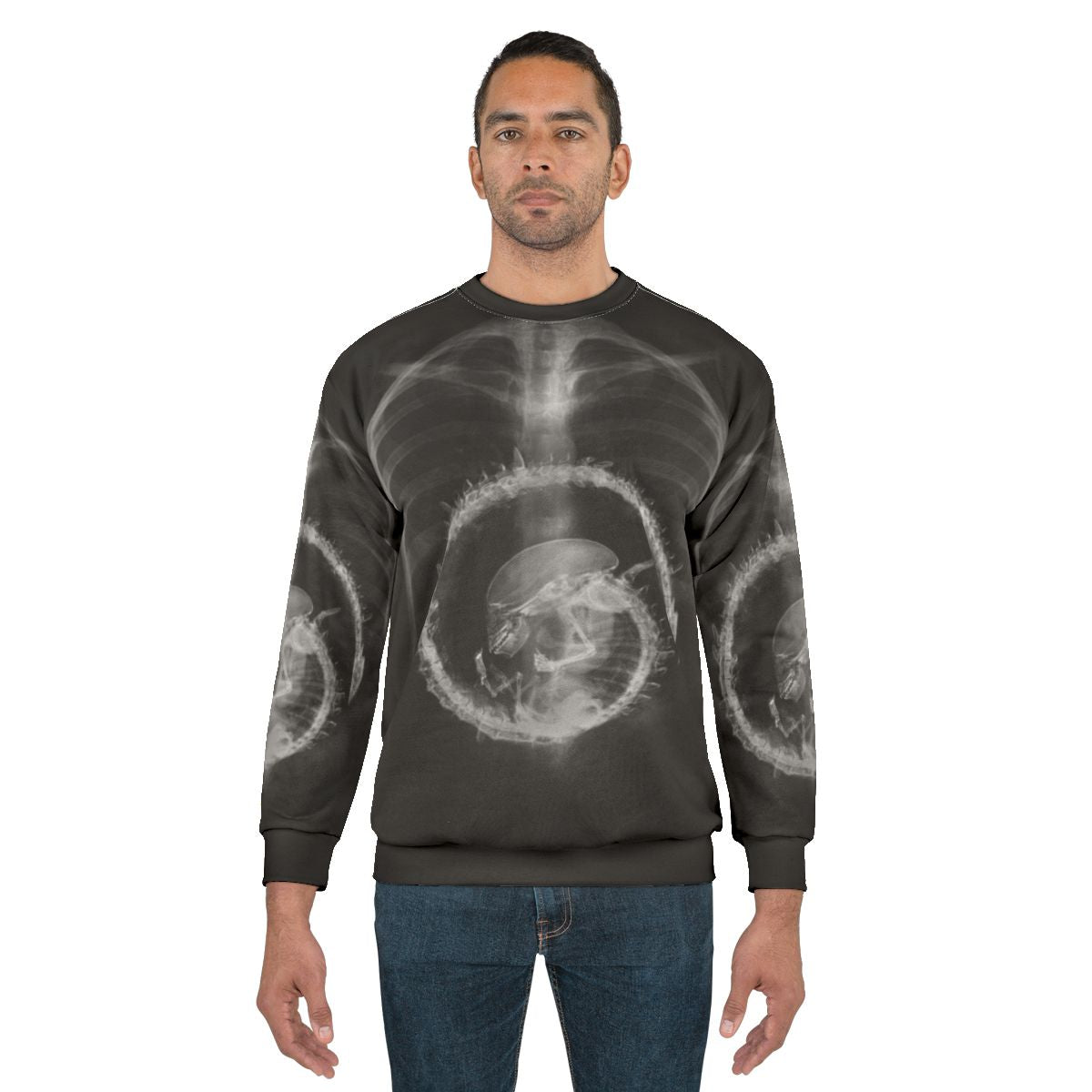 Alien radiography x-ray sci-fi horror sweatshirt
