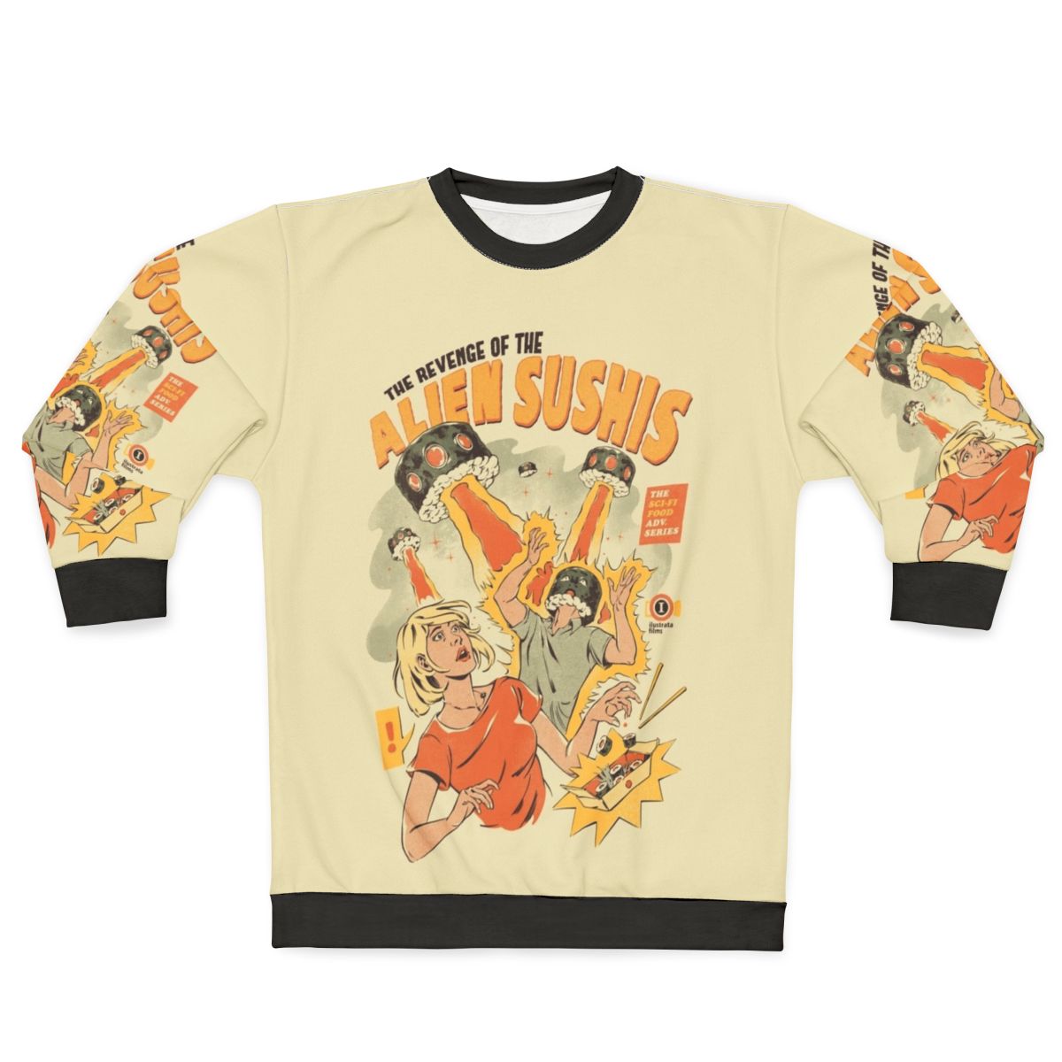 Alien Sushi Pop Art Sweatshirt