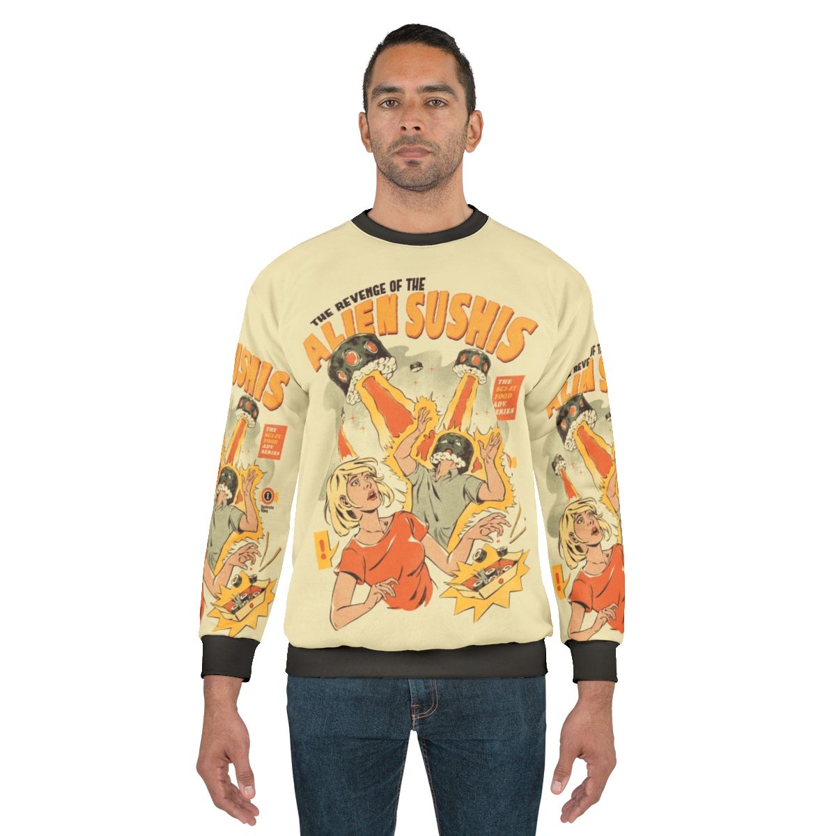 Alien Sushi Pop Art Sweatshirt