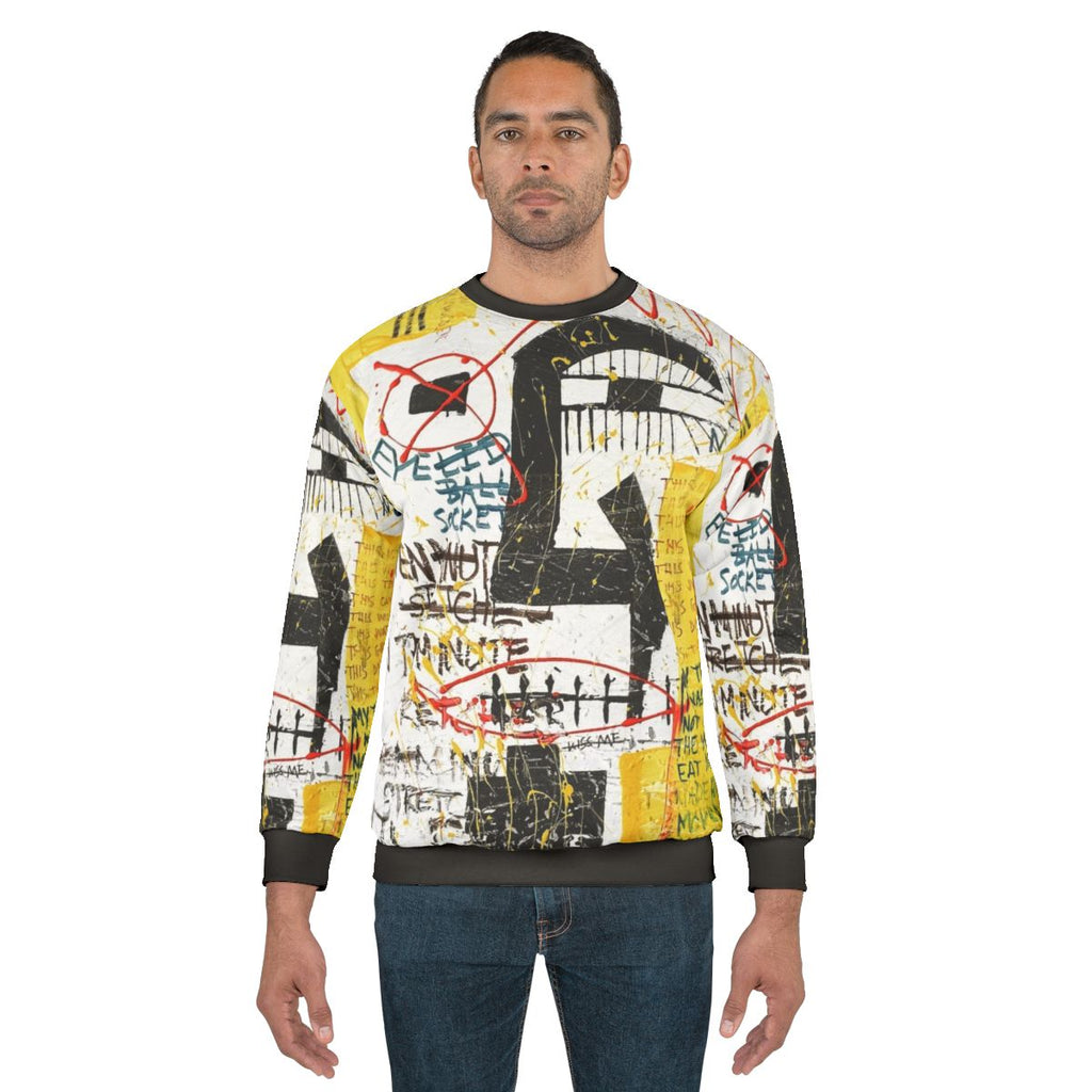 Alive Abstract Art Sweatshirt - Modern Neo-Expressionism
