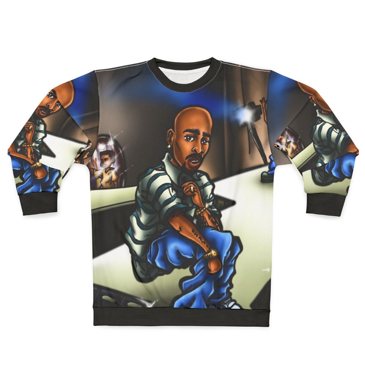 All About U Graphic Sweatshirt with Anime Inspired Design