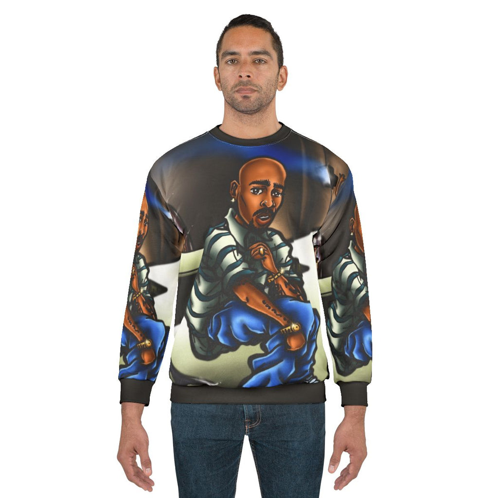 All About U Graphic Sweatshirt with Anime Inspired Design