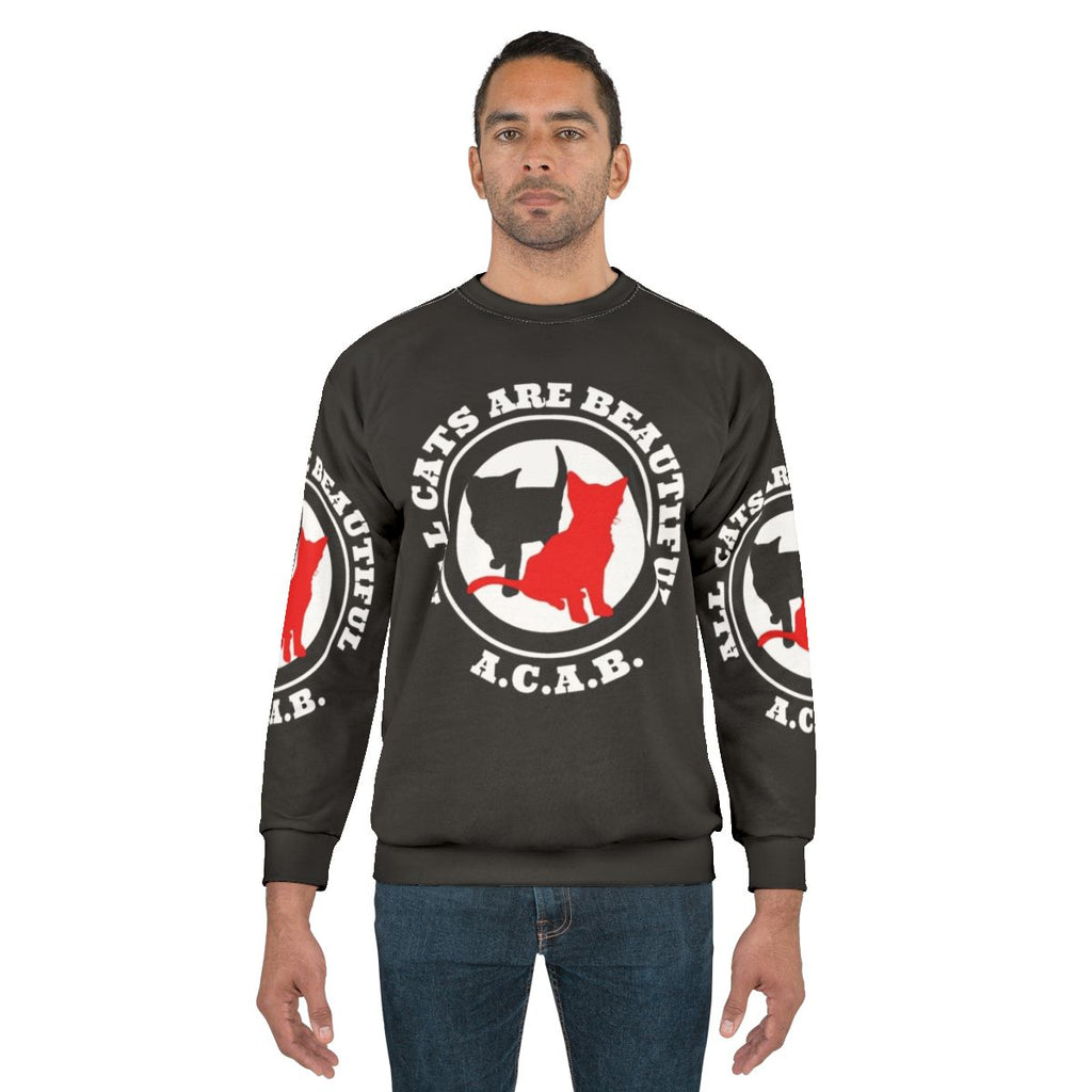 Beautiful cat design on a cozy sweatshirt