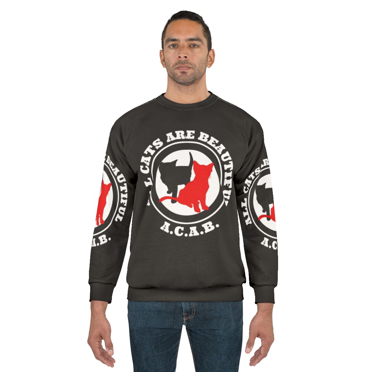 Beautiful cat design on a cozy sweatshirt