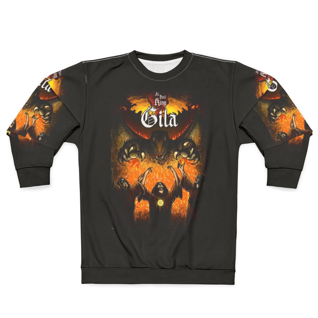 King Gila Monster Sweatshirt featuring the art of King Gizzard and the Lizard Wizard