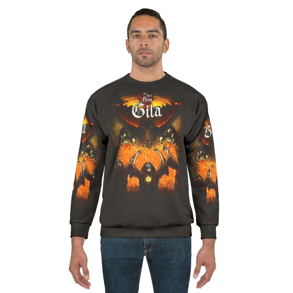 King Gila Monster Sweatshirt featuring the art of King Gizzard and the Lizard Wizard